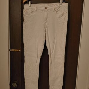 7 For All Mankind Women's Beige Skinny Jeans